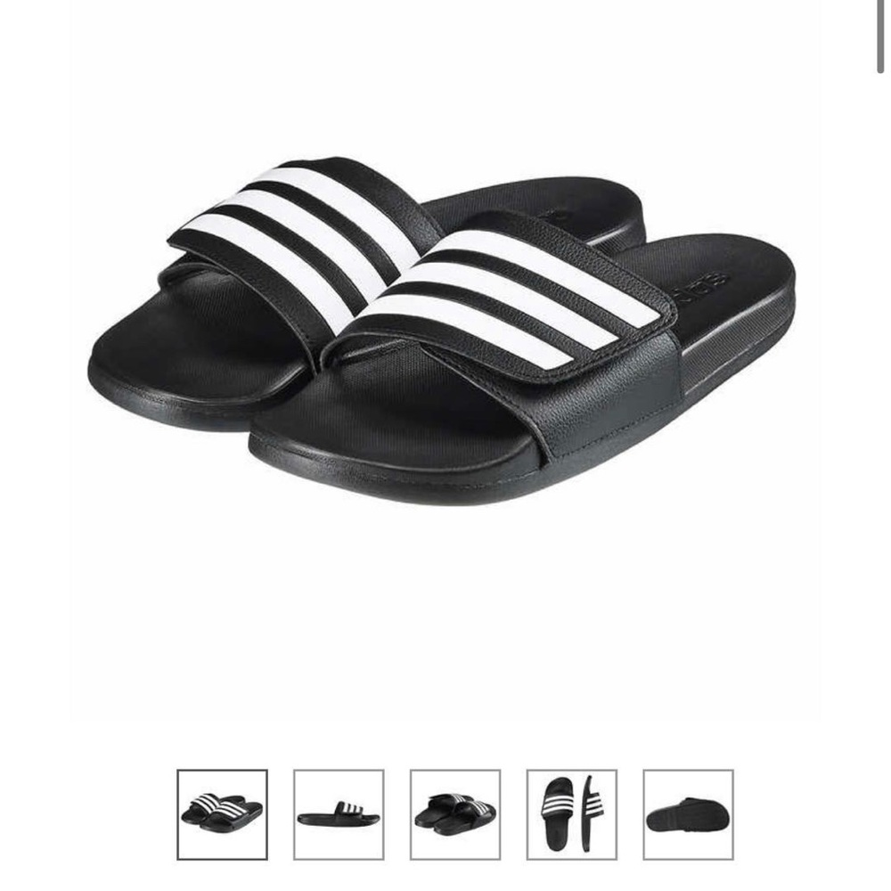 Adidas Slide Sandals Black Unisex Size 10